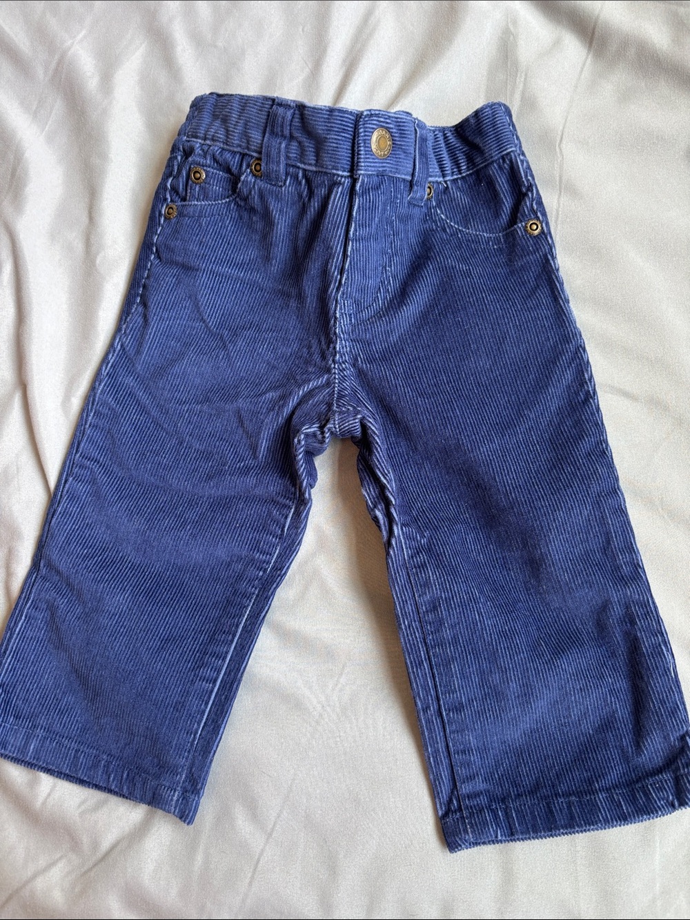Janie and Jack Blue Corduroy Pants for Kids